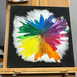 Abstract color wheel Art